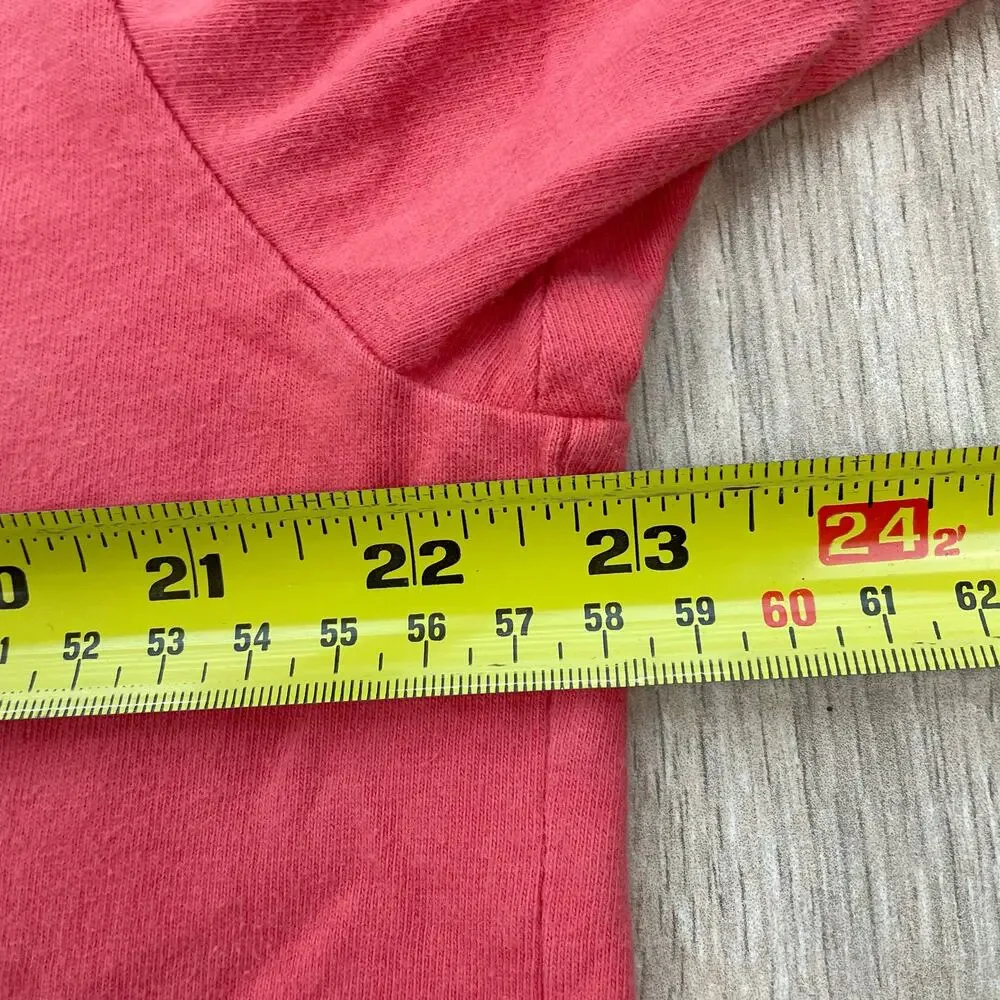 Patagonia P-6 Logo Pocket T Shirt Men's Large Coral Pink Organic Cotton Tee